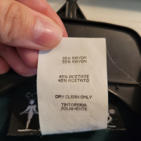 Vintage All That Jazz Emerald Green Silky A-line Dress - Picture 5 of 7